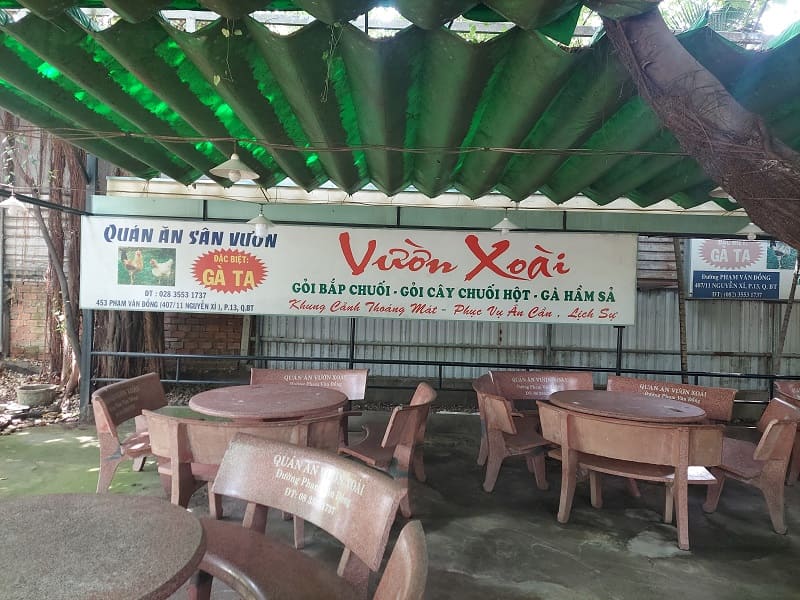 Quán ăn sân vườn Vườn xoài